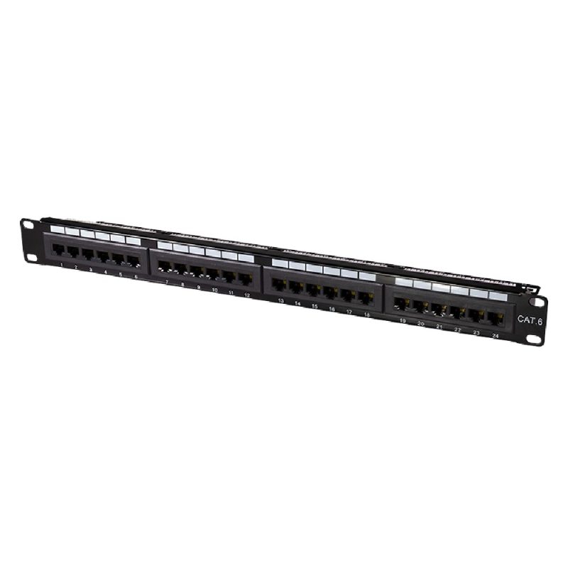 Patch Panel CAT6 RJ45 Logilink 1U 24 Θέσεων NP0004A PrimeLine 19''