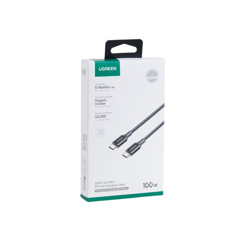 Καλώδιο Φόρτισης UGREEN L502 65250 USB-C σε USB-C PD 100W 2m Μαύρο - Image 3