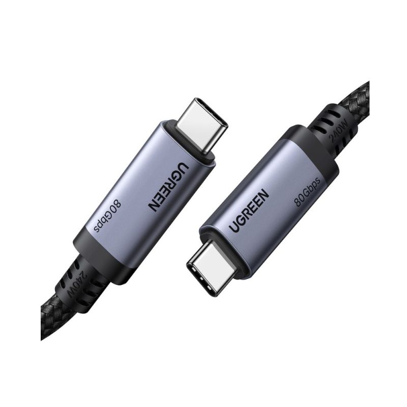 Καλώδιο Φόρτισης UGREEN L706 65383 USB-C σε USB-C PD 240W 1m Μαύρο - Image 2