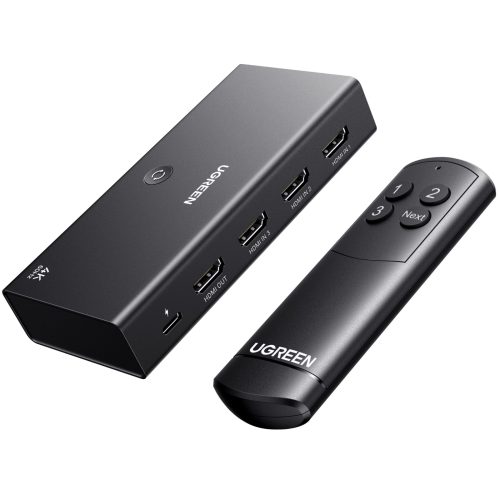 HDMI Switch 3 Θέσεων 4K/60Hz UGREEN AW504 55857, με USB-C τροφοδοσία