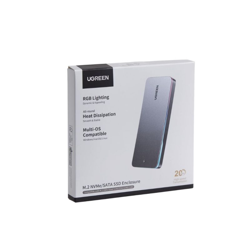 Θήκη M2 NVMe/M2 SATA SSD UGREEN CM777 25665 - Image 3