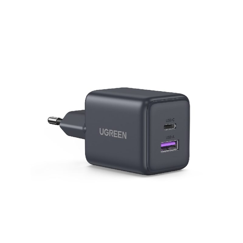 Φορτιστής Σπιτιού GaN PD 30W UGREEN X516 55539 2 Θέσεων Γκρι - Image 2