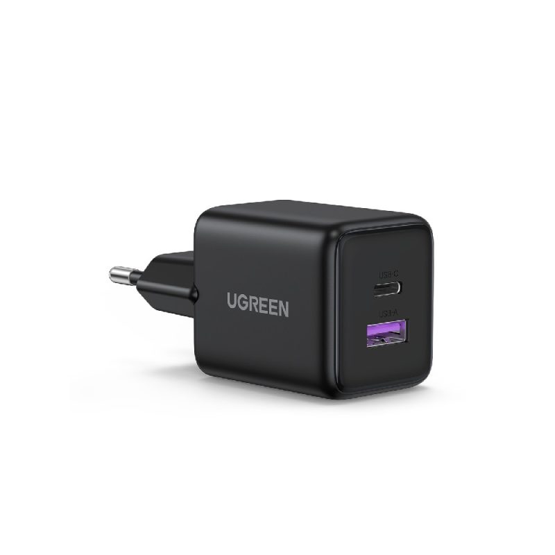 Φορτιστής Σπιτιού GaN PD 30W UGREEN X516 65014 2 Θέσεων Μαύρο - Image 2