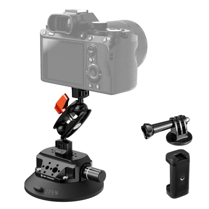 K&F Concept MS45 Suction Cup with Ballhead Magic Arm KF31.100
