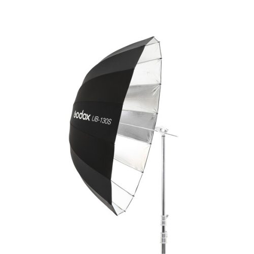 Godox UB130S - Παραβολική ομπρέλα ανάκλασης Ασημί/Μαύρο 130 cm