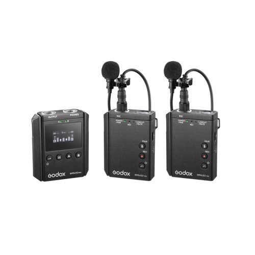 Godox WMicS2-Kit2 - UHF Kit Ασύρματου μικροφώνου πέτου (2Tx + 1Rx)