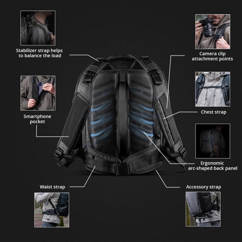 PGYTECH OneMo 2 Backpack 35L (Space Black) - Image 4