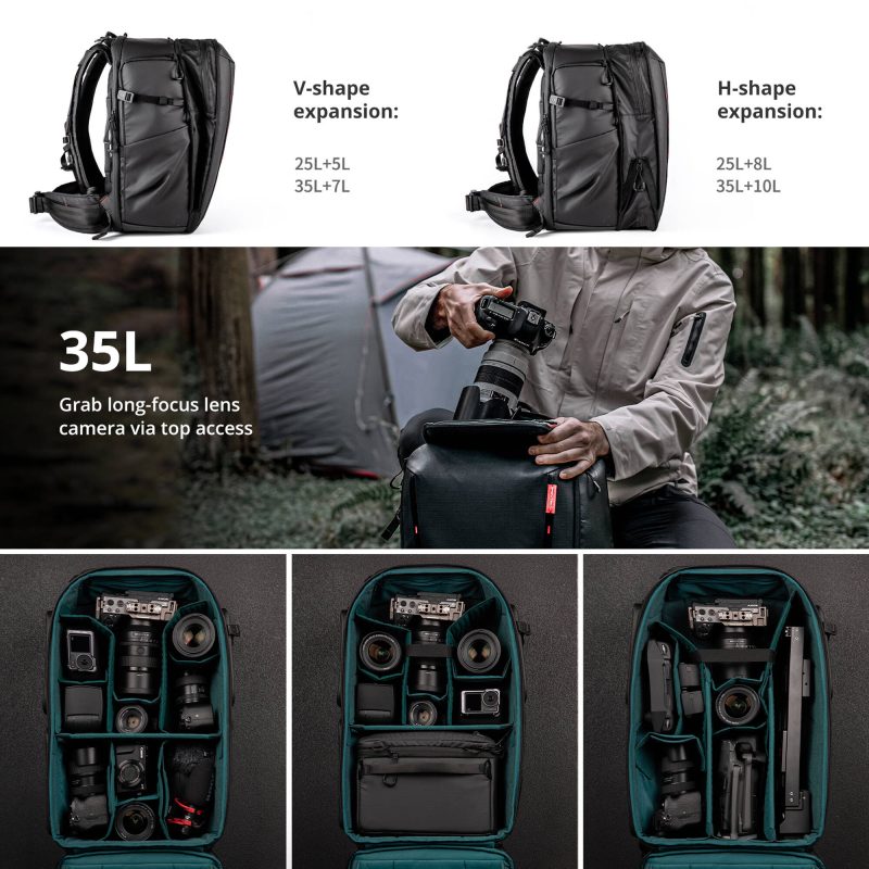 PGYTECH OneMo 2 Backpack 35L (Space Black) - Image 5