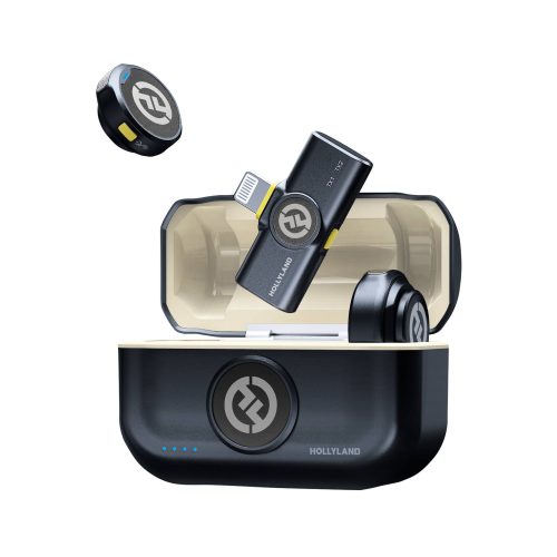 Hollyland LARK M2 Lightning Connector Μαύρο – Ασύρματο μικρόφωνο (2TX + 1RX)