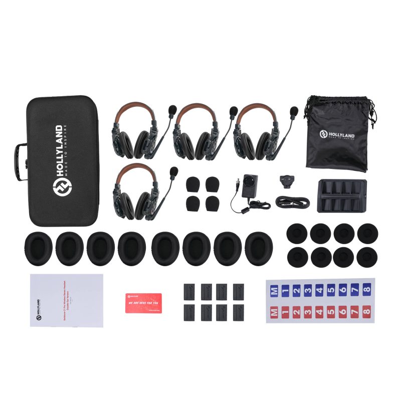 Hollyland Solidcom C1 Pro-4SDH – 4πλό σύστημα ασύρματων ακουστικών ενδοεπικοινωνίας Full-duplex (Double-Ear Version) - Image 2