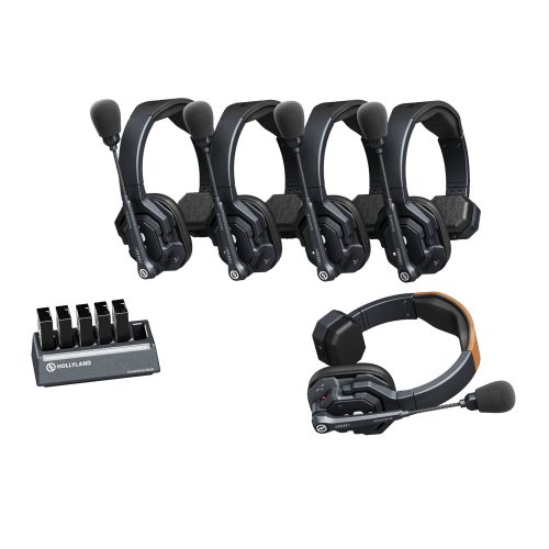 Hollyland Solidcom SE 5S - 5πλό Full-Duplex σύστημα Intercom με ENC (Global Version 2.4 GHz)