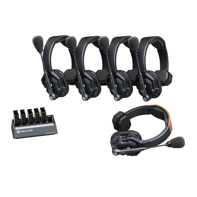 Hollyland Solidcom SE 5S - 5πλό Full-Duplex σύστημα Intercom με ENC (Global Version 2.4 GHz)