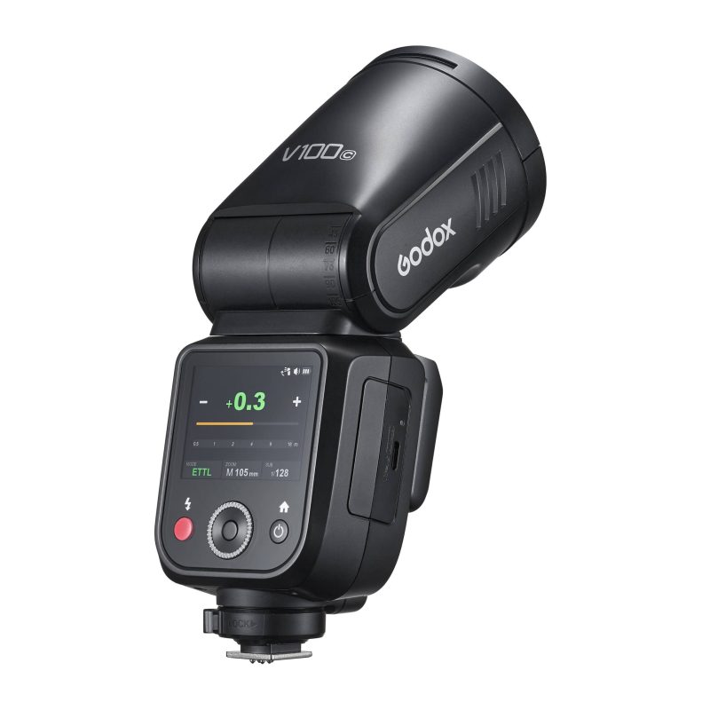 Godox V100F - 100Ws Round Head TTL Battery Flash για Fuji - Image 5