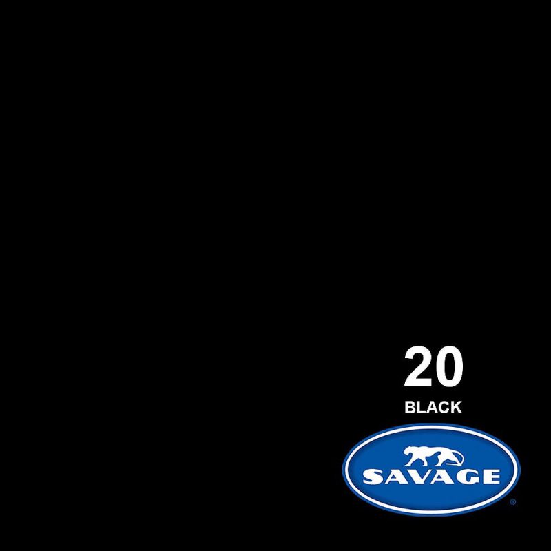 Savage 20-12 – Χάρτινο Φόντο 2.72x11m 20 Black - Image 2