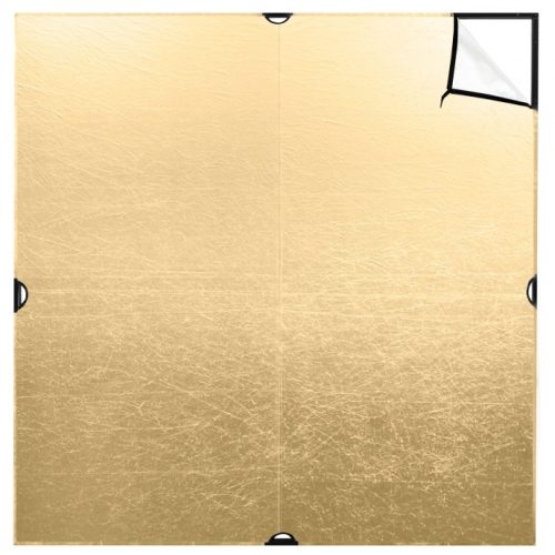 Westcott 1775 – Scrim Jim Cine 2-in-1 Gold/White Bounce Fabric 1.8 x 1.8m (6 x 6′)