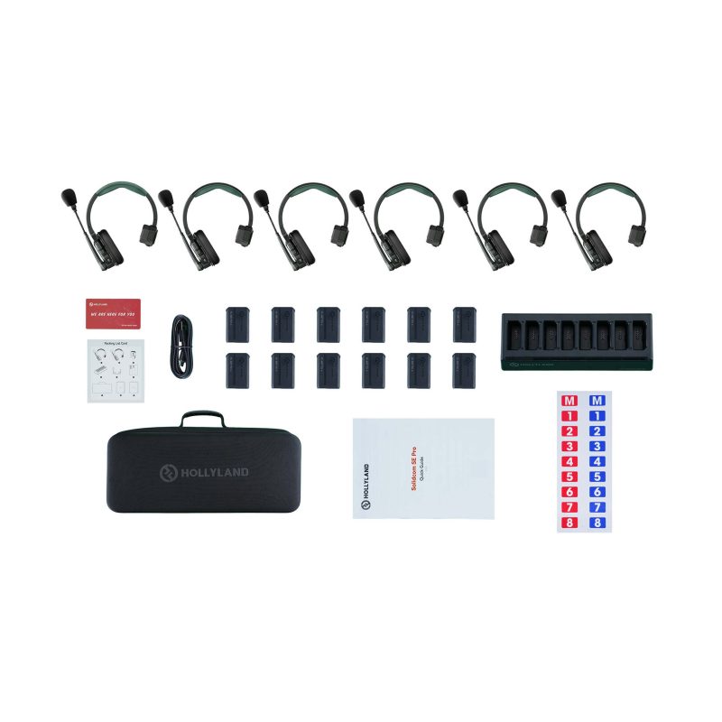Hollyland Solidcom SE Pro 6S - 6πλό Full-Duplex 1.9 GHz σύστημα Intercom με ENC - Image 2