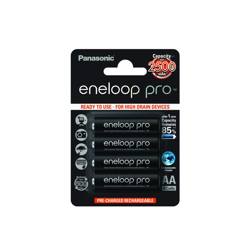Panasonic Eneloop Pro BK-3HCDE/2BE - Επαναφορτιζόμενες Μπαταρίες ΑΑ (2 τμχ) - Image 4