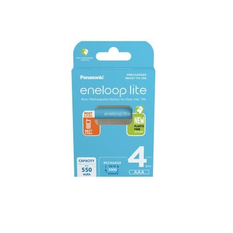 Panasonic Eneloop lite BK-4LCCE/4BE – Επαναφορτιζόμενες Μπαταρίες AΑΑ (4 τμχ)