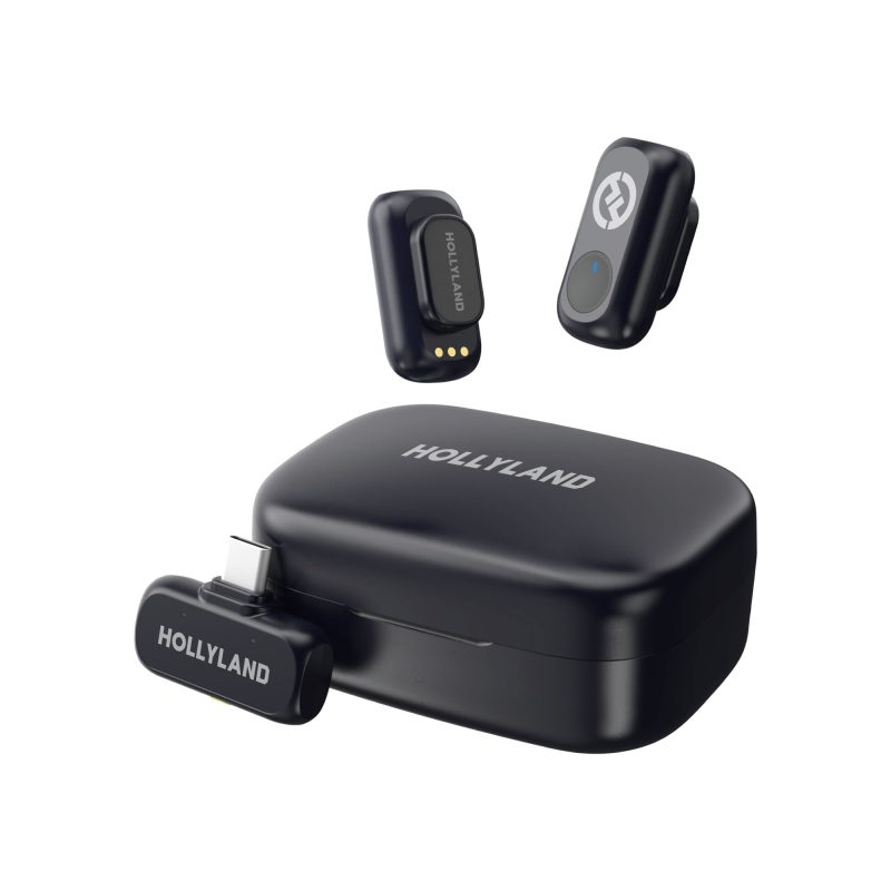 Hollyland LARK A1 Duo USB-C (Space Grey) – Ασύρματο μικρόφωνο (2TX + 1RX)