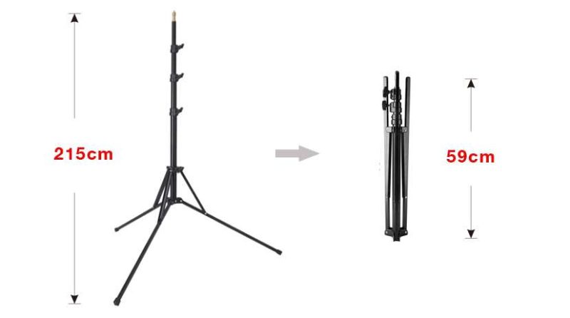 E-Image LS02 - Compact Ανθεκτικό Light Stand - Image 2