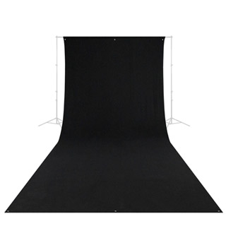 E-Image MB36-BLACK - Μαύρο Υφασμάτινο Φόντο Μουσελίνας 3x6m