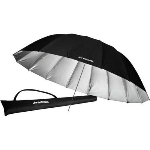Westcott 4633 - Παραβολική ομπρέλα ανάκλασης 180cm (ασημένια/μαύρη)