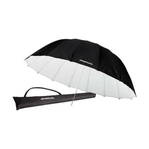 Westcott 4634 - Παραβολική ομπρέλα ανάκλασης 180cm (άσπρη/μαύρη)