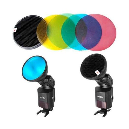 Godox ADS11-ADS12 - Color Filter Gel Pack με Honeycomb Grid για AD360 & AD200