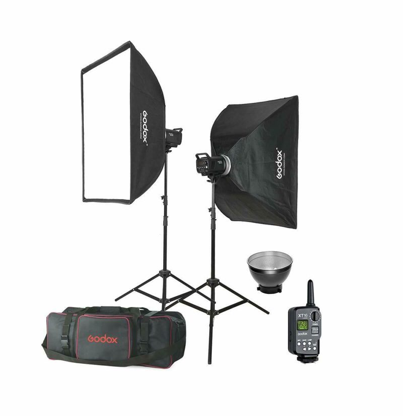Godox MS300E-KIT - Manual Studio Flash Kit με 2x300Ws με ενσωματωμένη ραδιοσυχνότητα - Image 2