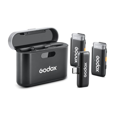 Godox WES2 Kit2 – Ψηφιακό 2.4Ghz Σύστημα Ασύρματης Μετάδοσης Ήχου (2x Tx + 1x USB-C Rx)