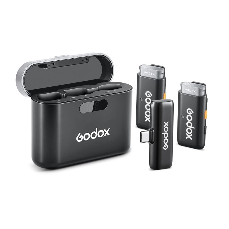 Godox WES2 Kit2 – Ψηφιακό 2.4Ghz Σύστημα Ασύρματης Μετάδοσης Ήχου (2x Tx + 1x USB-C Rx)