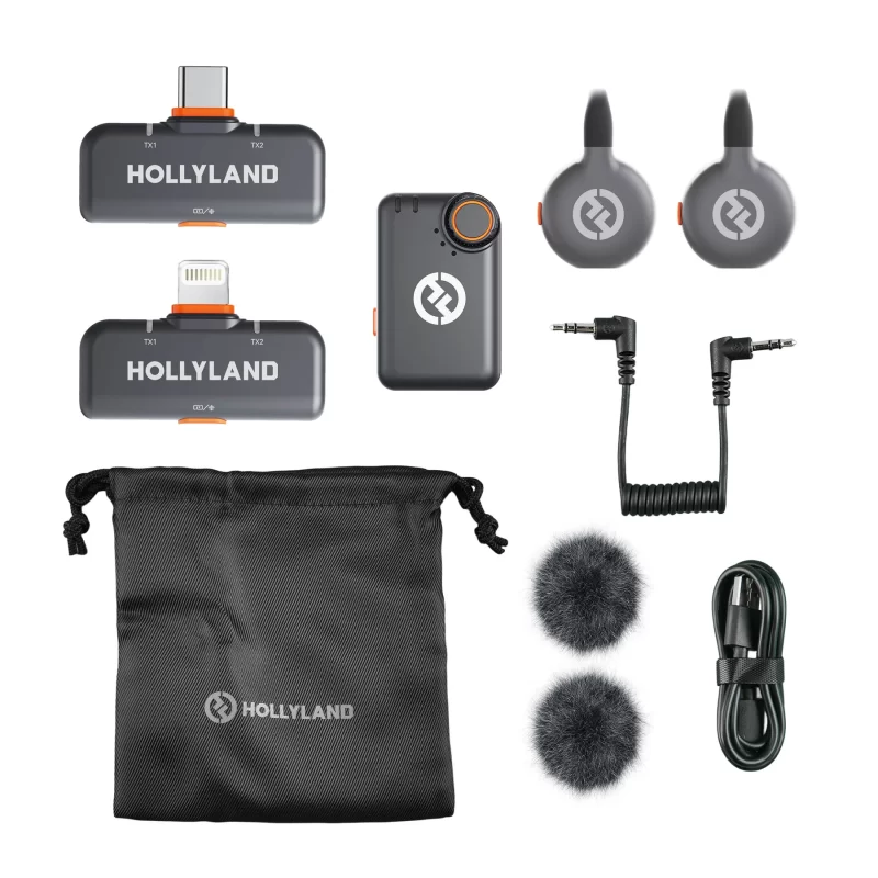 Hollyland LARK M2S Ultimate Combo – Ασύρματο μικρόφωνο (2TX + 1RX) - Image 5