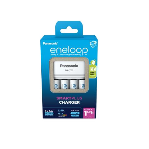 Panasonic ENELOOP K-KJ55MCD40E – Έξυπνος ταχυφορτιστής AA/AAA με 4 μπαταρίες