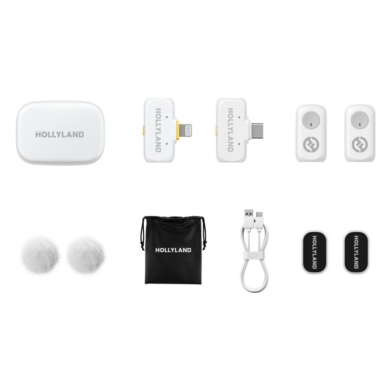 Hollyland LARK A1 Combo (Ivory White) – Ασύρματο μικρόφωνο (2TX + 1RX) - Image 3