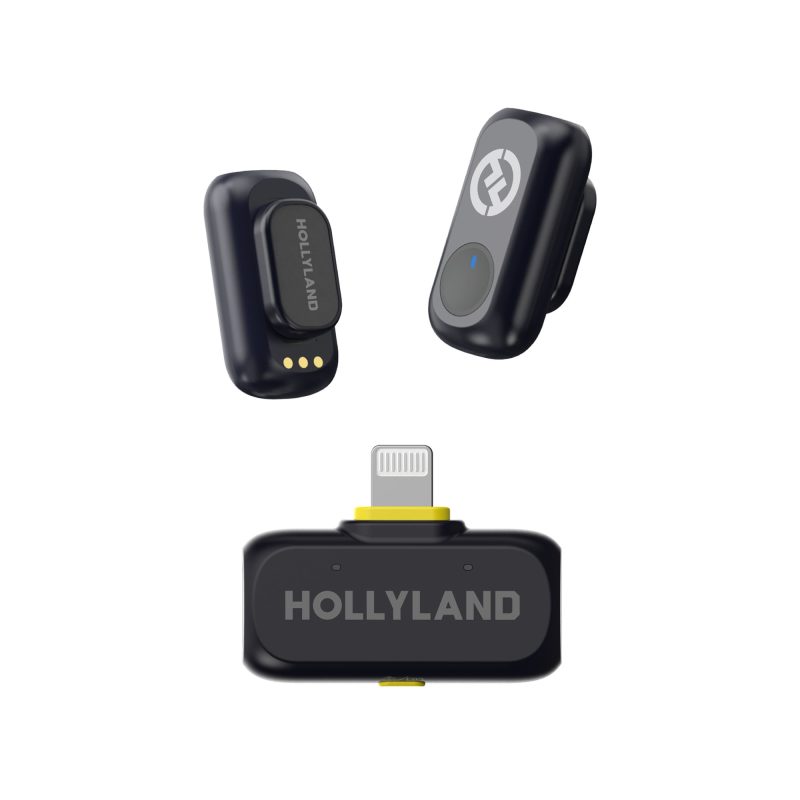 Hollyland LARK A1 Mini Duo Lightning (Space Grey) – Ασύρματο μικρόφωνο (2TX + 1RX)