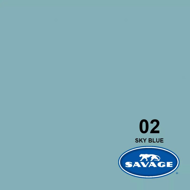 Savage 02-1253 – Χάρτινο Φόντο 1.35x11m 02 Sky Blue - Image 2