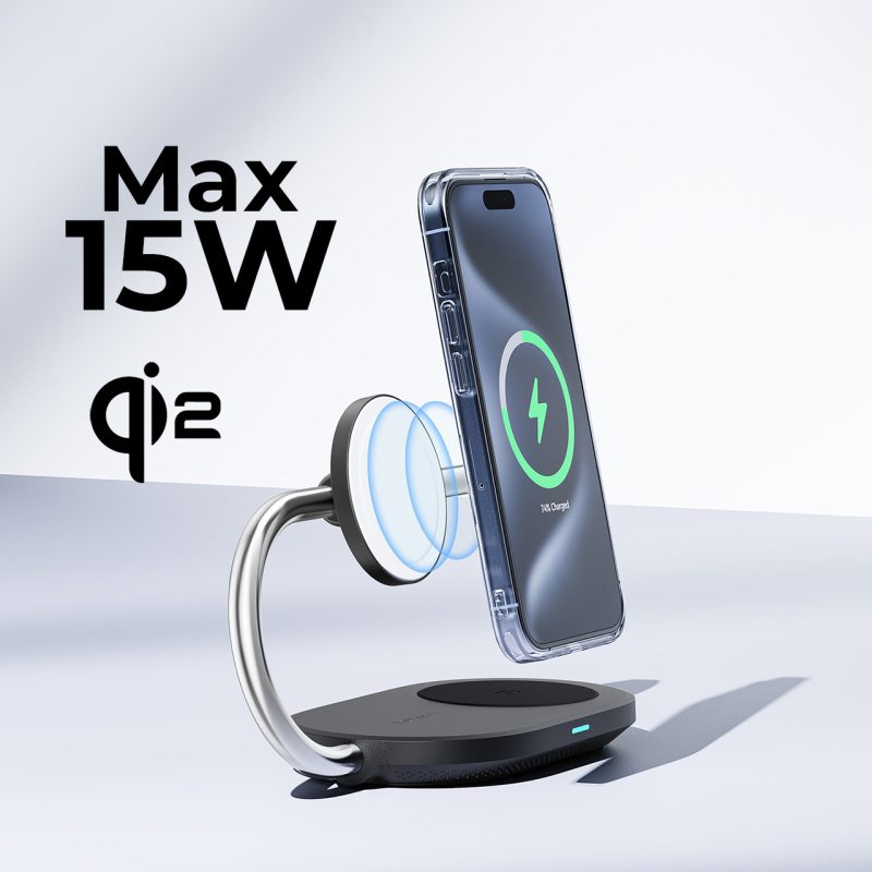 Voltme MagPak 3-IN-1 Series Qi2 + MFI (black) - Βάση ασύρματης φόρτισης - Image 4