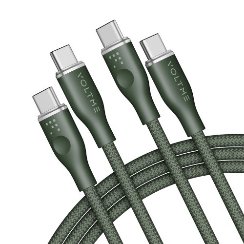 Voltme Powerlink Rugg Series CTC 5A/100W 1,8m (green) - Καλώδιο USB-C