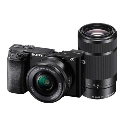Sony Mirrorless A6100A ( ILCE-6100AXB ) Double Kit 16-50mm & 55-210 Black