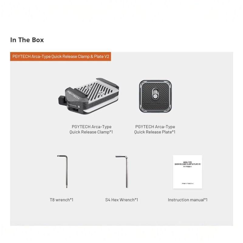 PGYTECH Arca-Type Quick Release Clamp and Plate V2 - Image 5