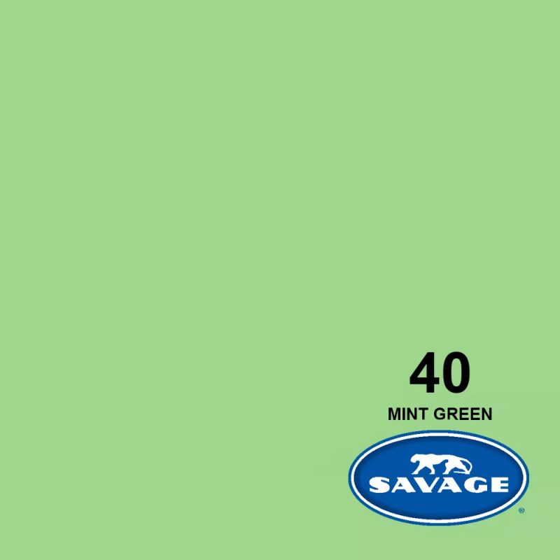 Savage 40-1253 – Χάρτινο Φόντο 1.35x11m 40 Mint Green - Image 2