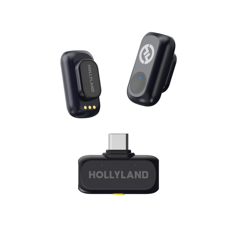 Hollyland LARK A1 Mini Duo USB-C (Space Grey) – Ασύρματο μικρόφωνο (2TX + 1RX)