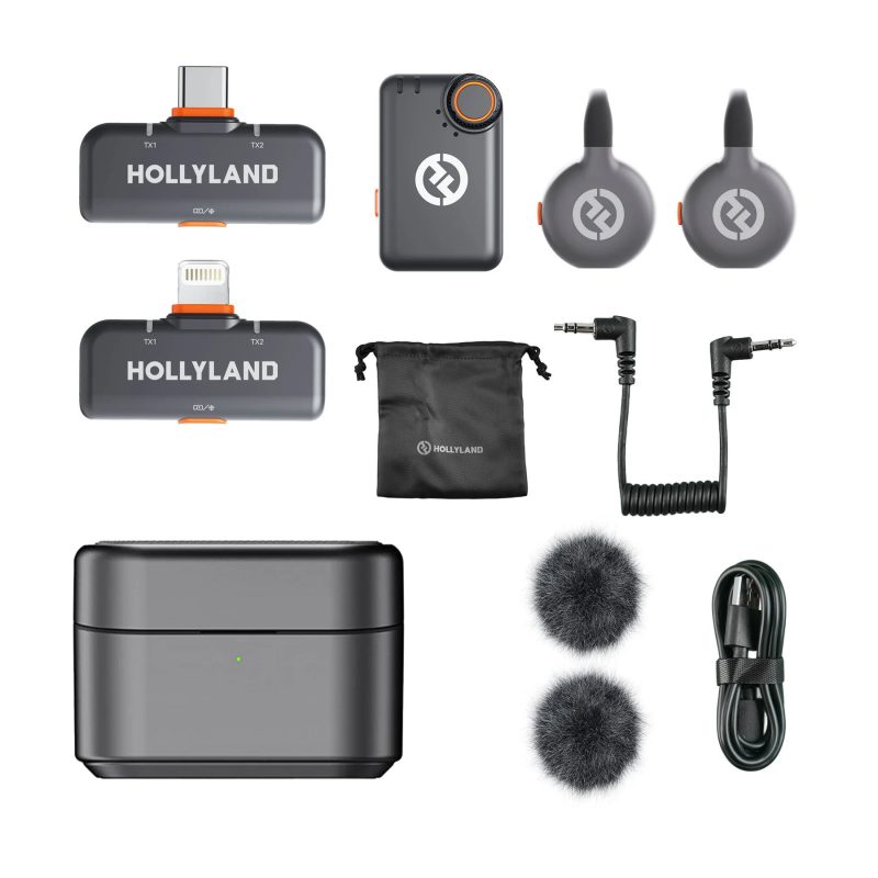 Hollyland LARK M2S Ultimate Combo – Ασύρματο μικρόφωνο (2TX + 1RX) - Image 2