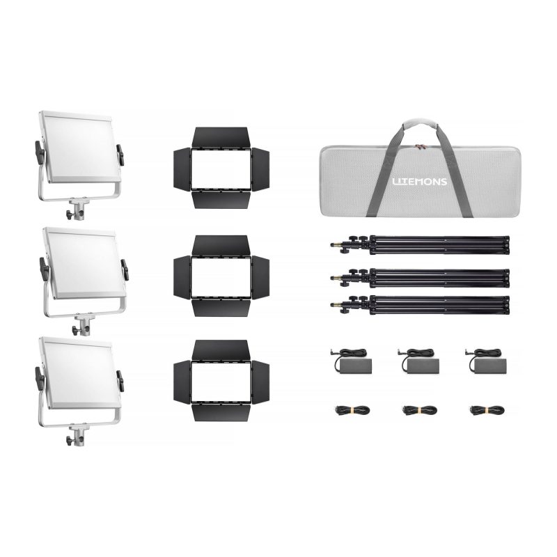 Godox Litemons LP600R K3 – RGB 60W LED Light Panel – 3 Light Kit