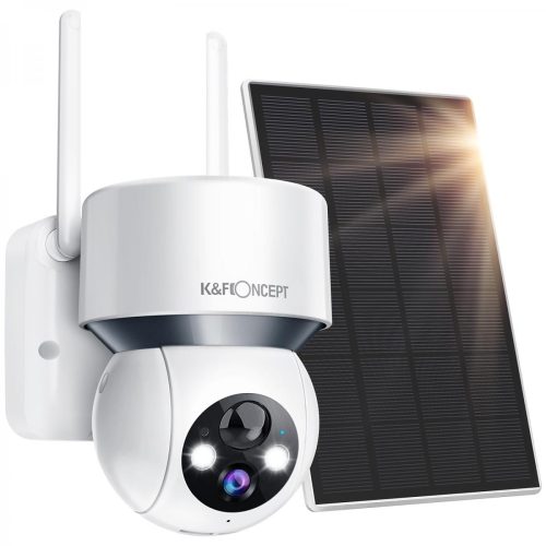 K&F Concept DQ201 Ασύρματη Κάμερα Ασφαλείας 1080P με Ηλιακό Πάνελ,Μπαταρία 9600mAh PTZ, Ανίχνευση Κίνησης, IP66 (KF50.0002)