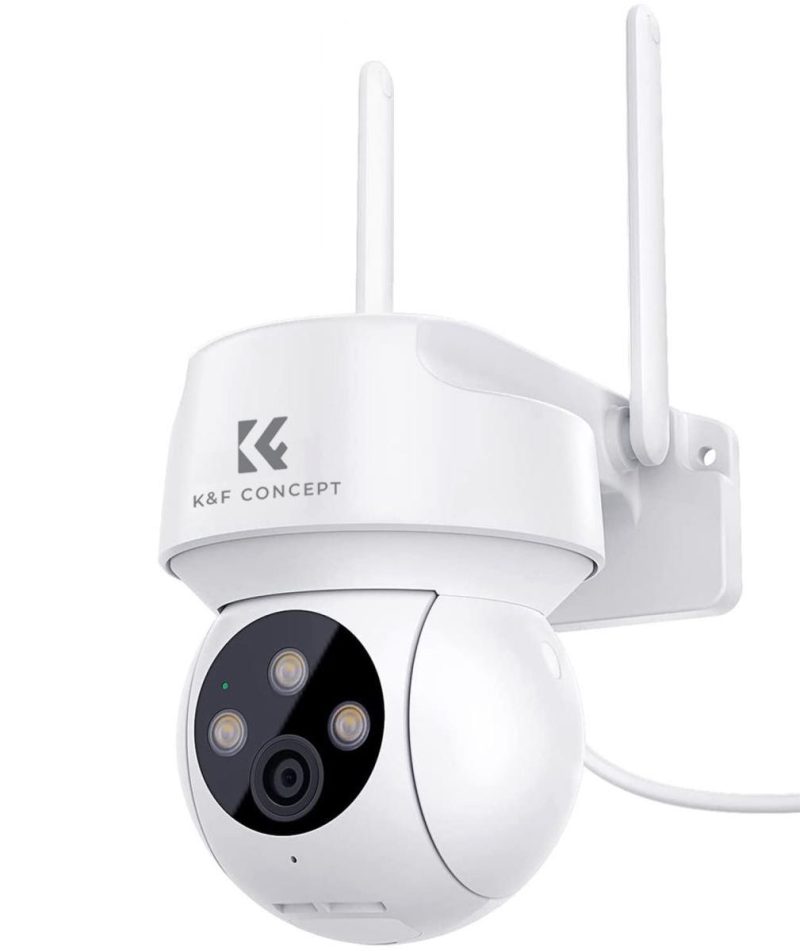 K&F Concept Ασύρματη Wi-Fi Κάμερα Ασφαλείας 2K 3MP με Ανίχνευση Κίνησης & Αδιαβροχοποίηση IP66 KF50.0006AEU