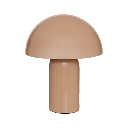 Επιτραπέζιο φωτιστικό Mushi pakoworld μέταλλο μπεζ Φ20x24,5εκ