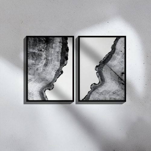 Πίνακας Nepen I pakoworld δίπτυχος με ψηφιακή εκτύπωση και πλαίσιο 33x1.5x48εκ