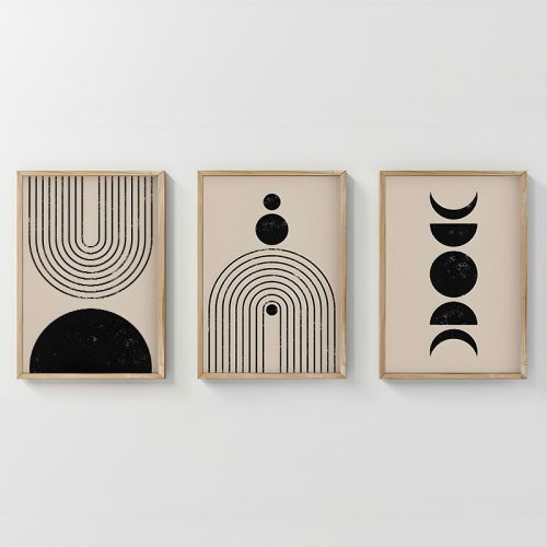 Πίνακας Aregon pakoworld τρίπτυχος με ψηφιακή εκτύπωση και πλαίσιο 33x1.5x48εκ