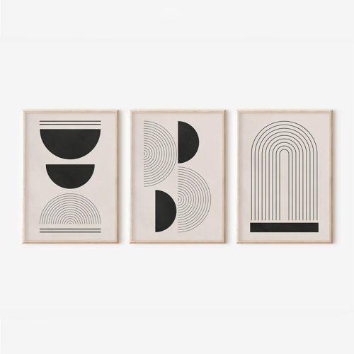 Πίνακας Nuvia pakoworld τρίπτυχος με ψηφιακή εκτύπωση και πλαίσιο 33x1.5x48εκ